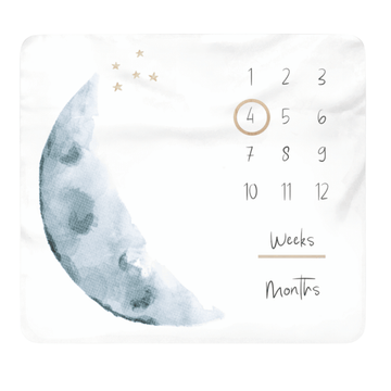 Baby Milestone Blanket - Moon EB-1040-MN (DEMO, OPEN BOX, NO WARRANTY)