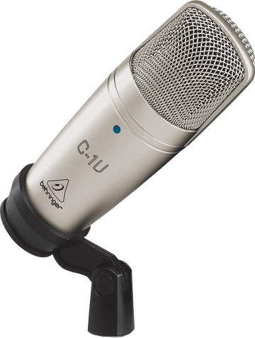 Behringer G-1U microphone on a white background