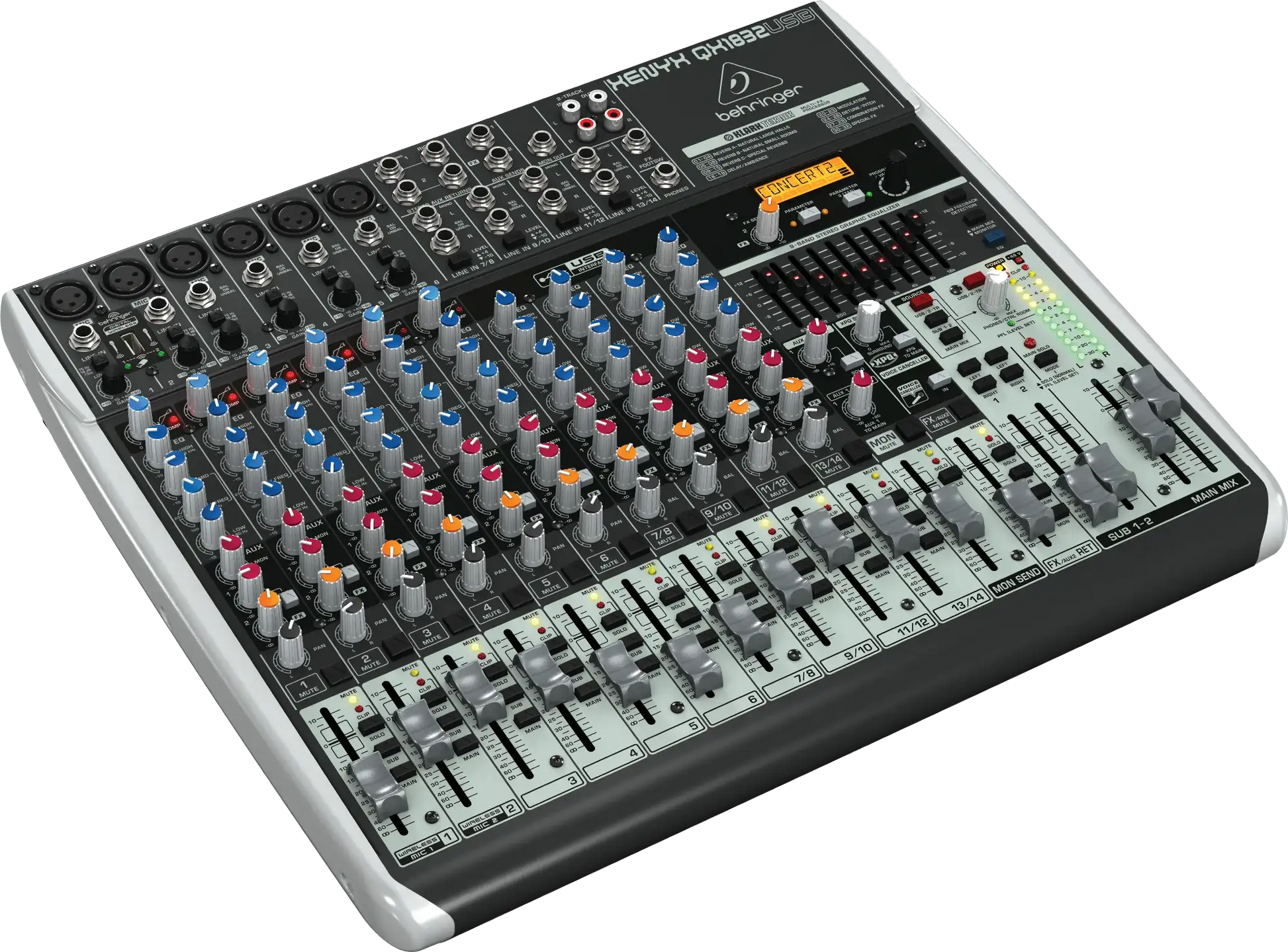 BEHRINGER XENYX X1832USB アナログミキサー 音出し確認済 Behringer XENYX QX1832USB Premium Mixer with USB and Effects