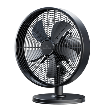 Bennett Read 30cm Industrial Style Steel Drum Desk Fan - Black (DEMO, OPEN BOX, NO WARRANTY)