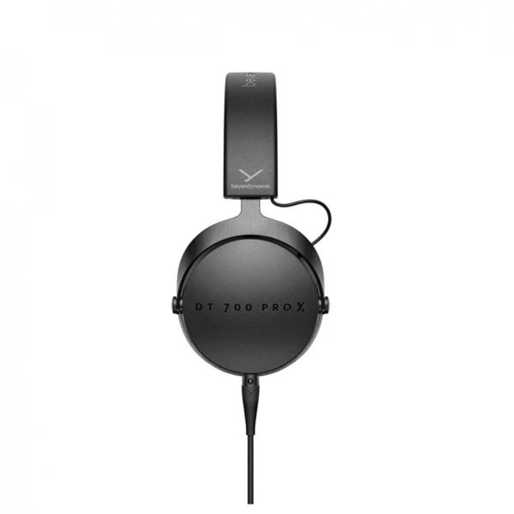 Black headphones with 'DT 700 PRO X' branding on a white background