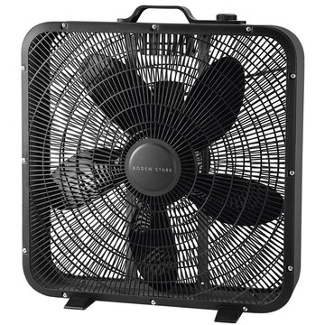 Boden Stark 50cm Box Fan 3-Speed Floor Fan with 5 PP Blades & Carry Handle (DEMO, OPEN BOX, NO WARRANTY)