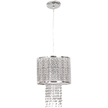 Bright Star Lighting Chrome Pendant with Silver Beads (DEMO, NO WARRANTY)