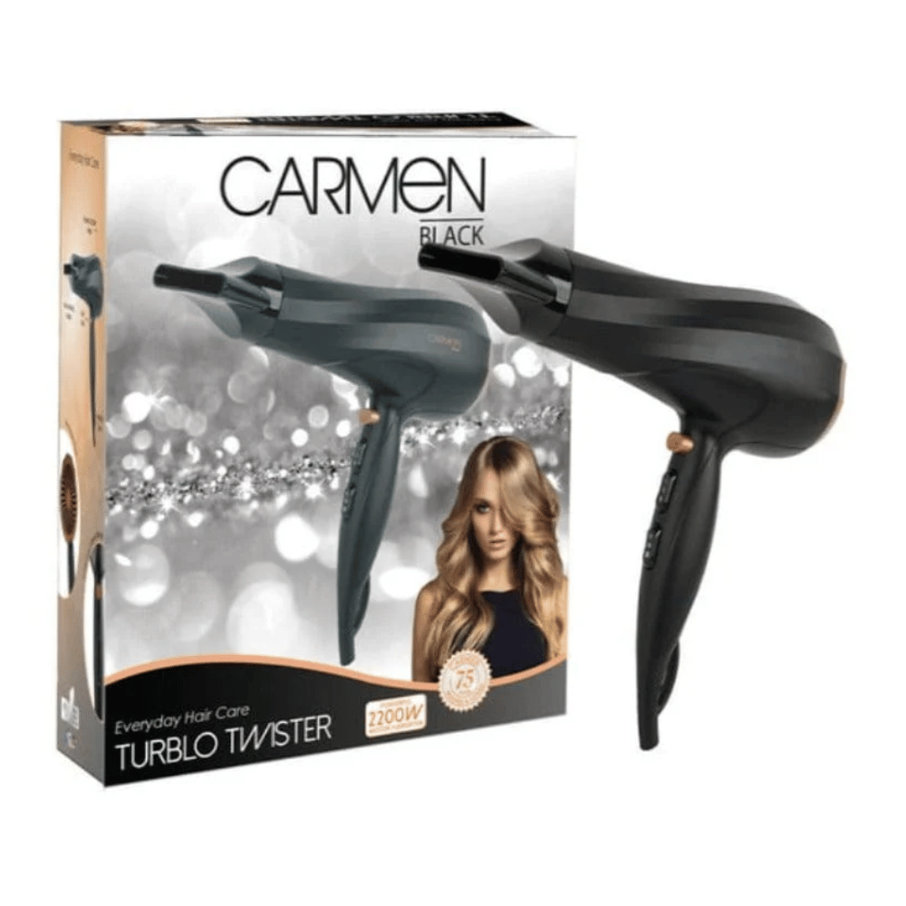 CARMEN TURBLO 2200W HAIRDRYER SEL-5163 (DEMO, OPEN BOX, NO WARRANTY)