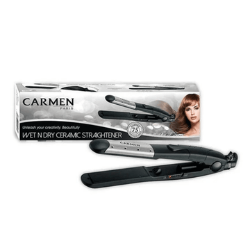 CARMEN WET 'N DRY STRAIGHTENER - BLACK SEL-1237 (DEMO, OPEN BOX, NO WARRANTY)