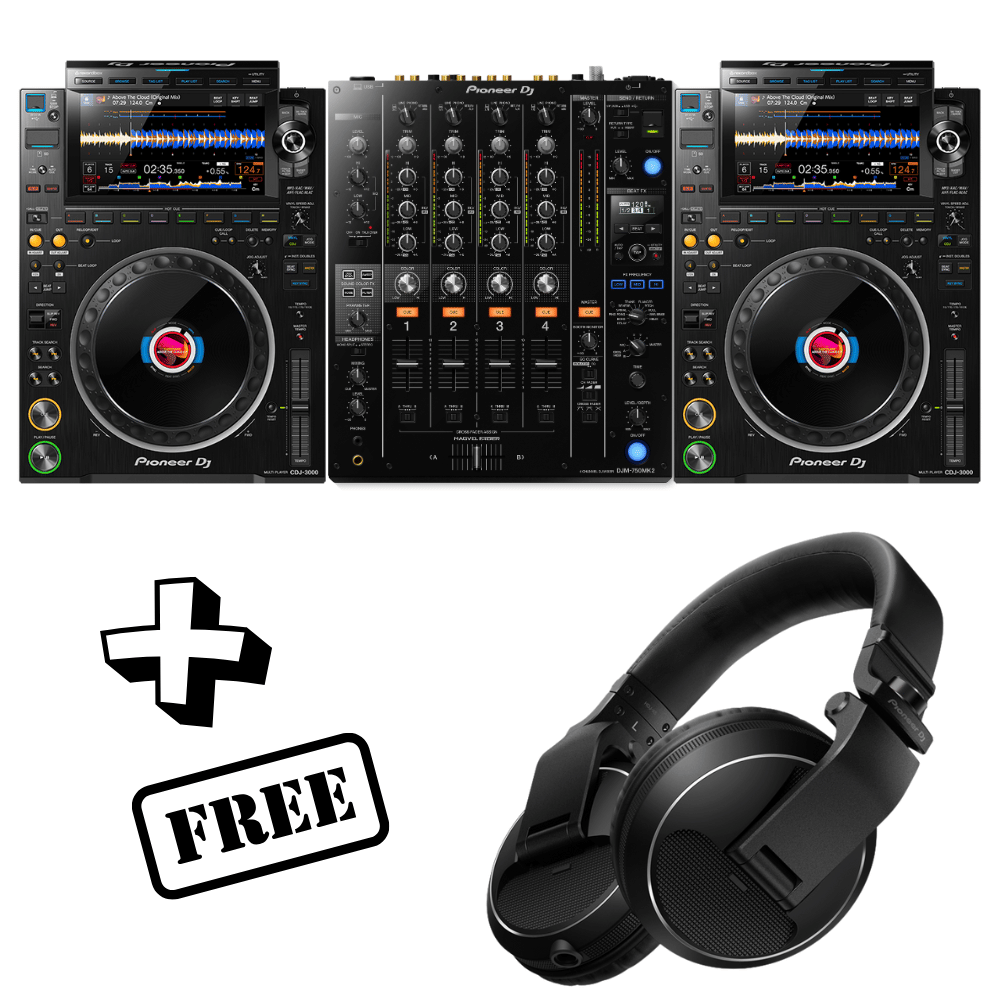 CDJ3000 + DJM 750MK2 Bundle