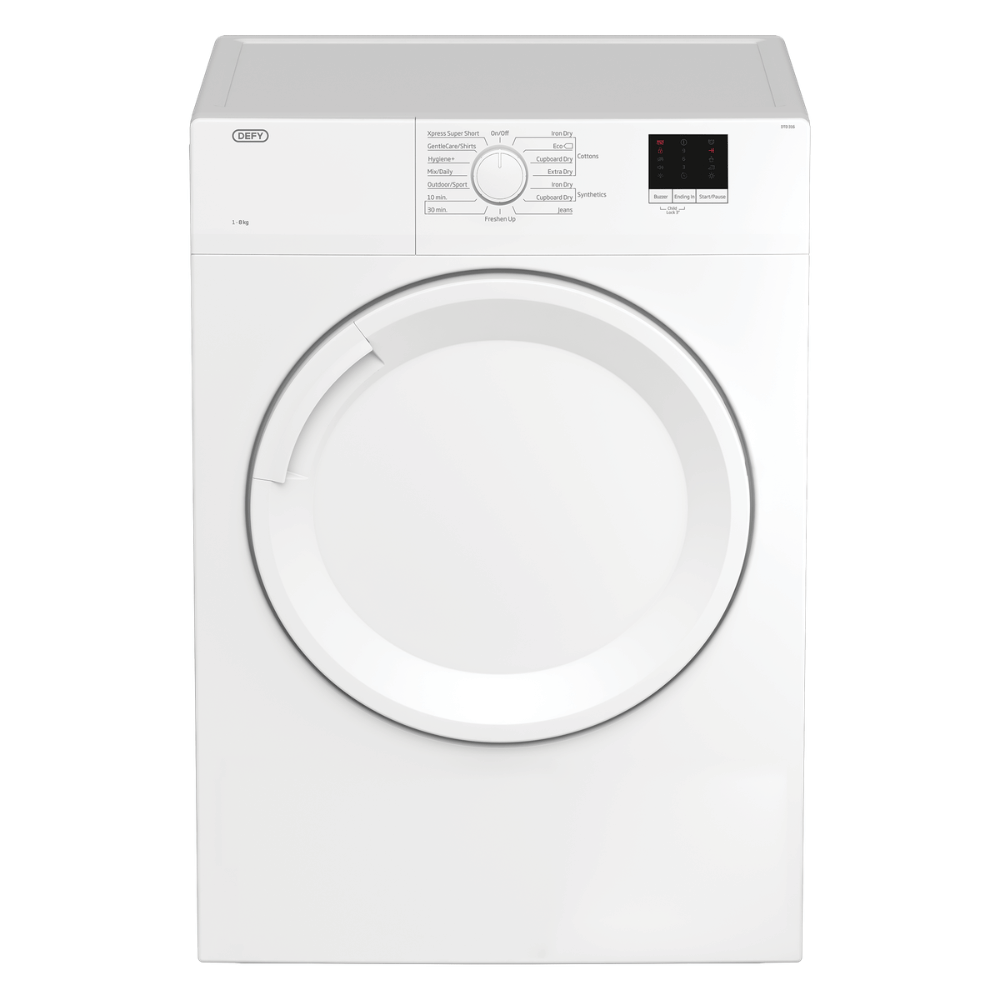 Defy 8Kg Air Vented Tumble Dryer DTD316 - White (SECONDHAND, NO WARRANTY)