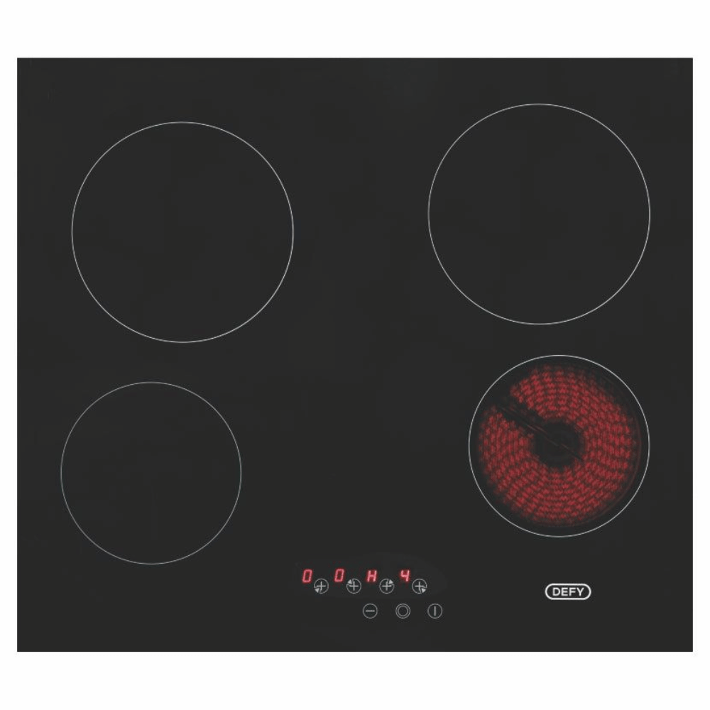 Defy DHD406A 60cm Slimline Hob wControl Panel - Black