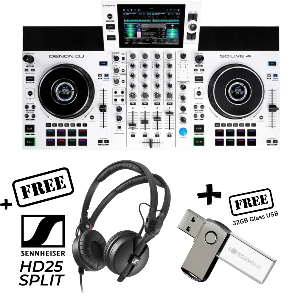 Denon SC Live 4 - WHITE (FREE SENNHEISER HD25 SPLIT & 32GB USB)