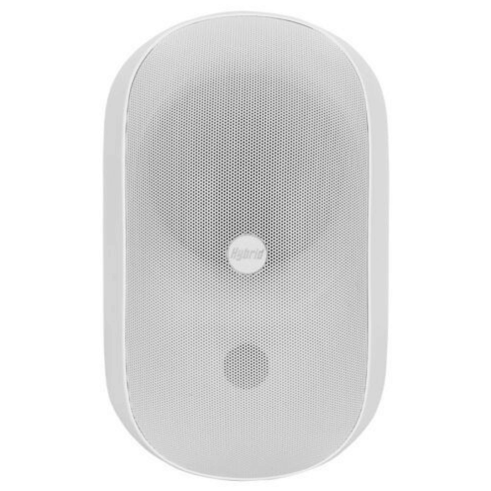 White speaker on a white background