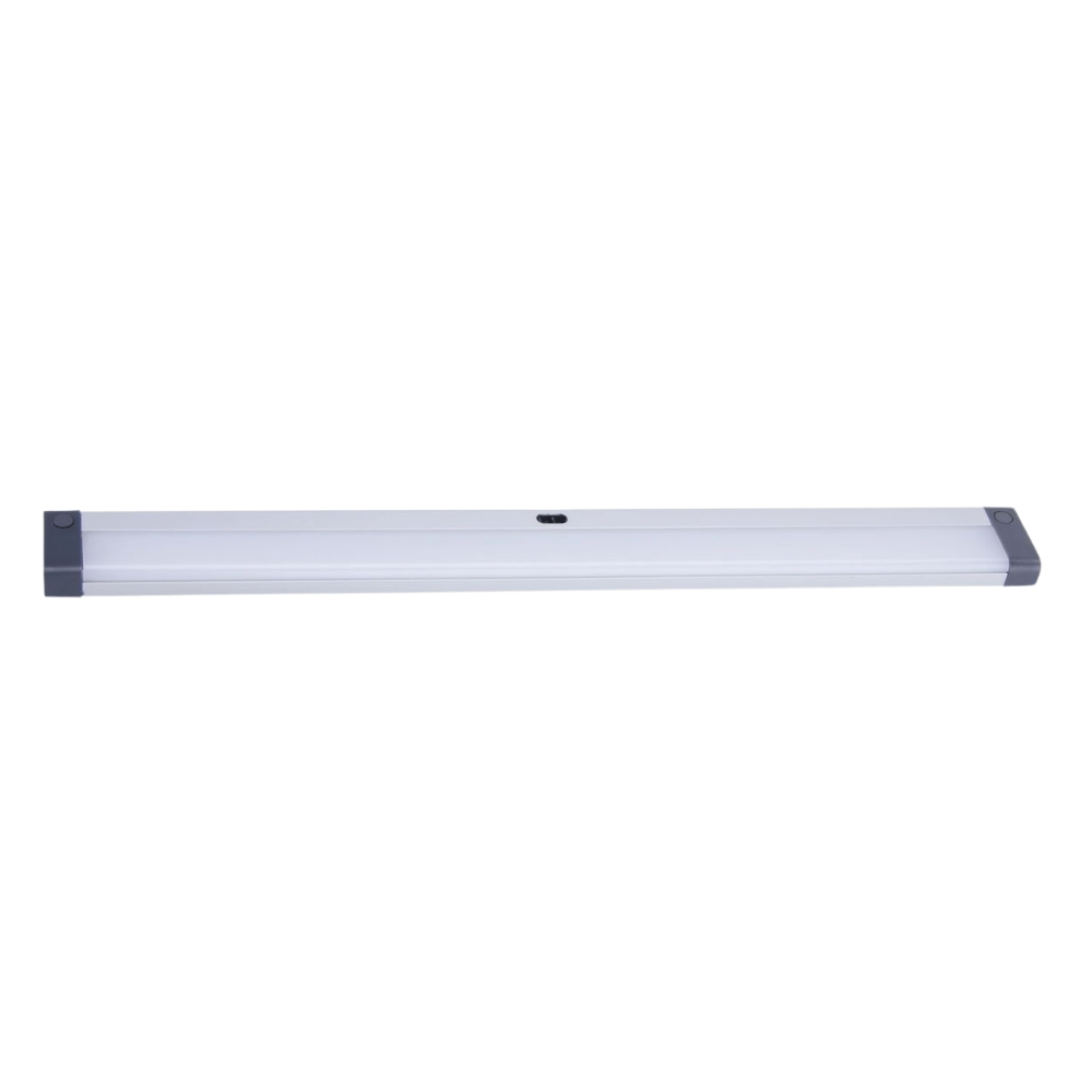 Long rectangular light fixture on a white background