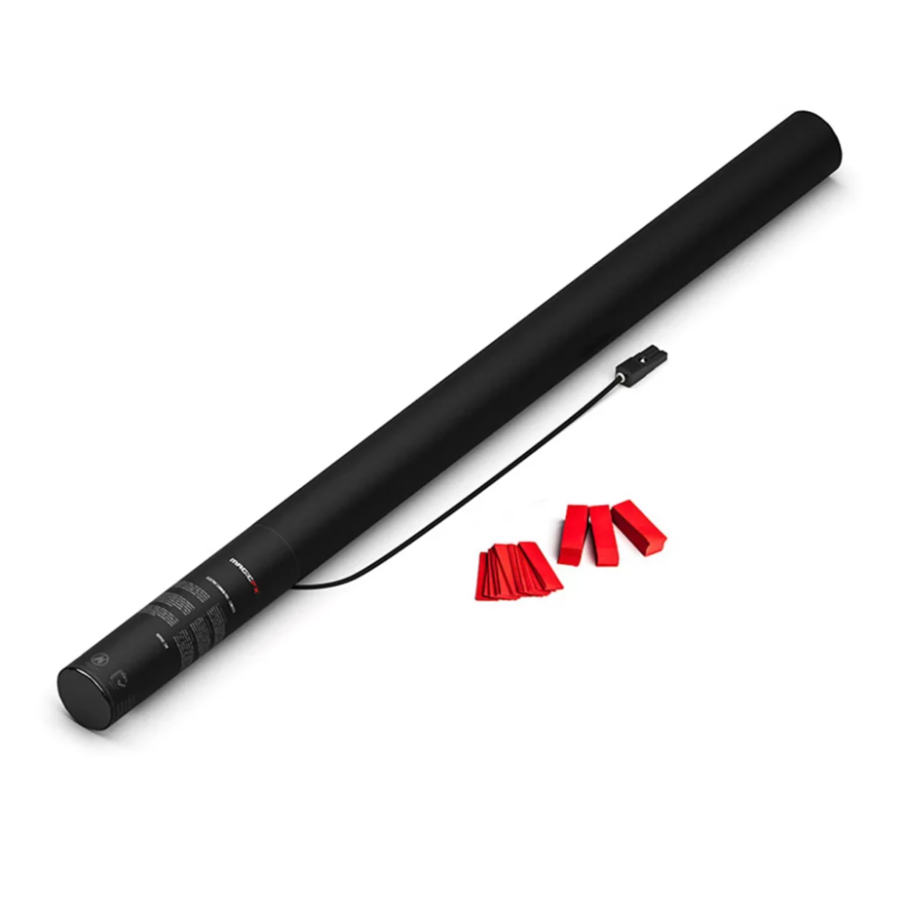 FILOFX ELECTRIC CONFETTI CANNON 80CM RED