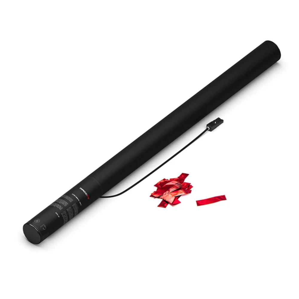 FILOFX ELECTRIC CONFETTI CANNON 80CM RED METALLIC