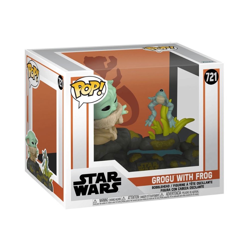 Funko Pop Deluxe- Star Wars - Grogu With Frog (DEMO, OPEN BOX, NO WARRANTY)
