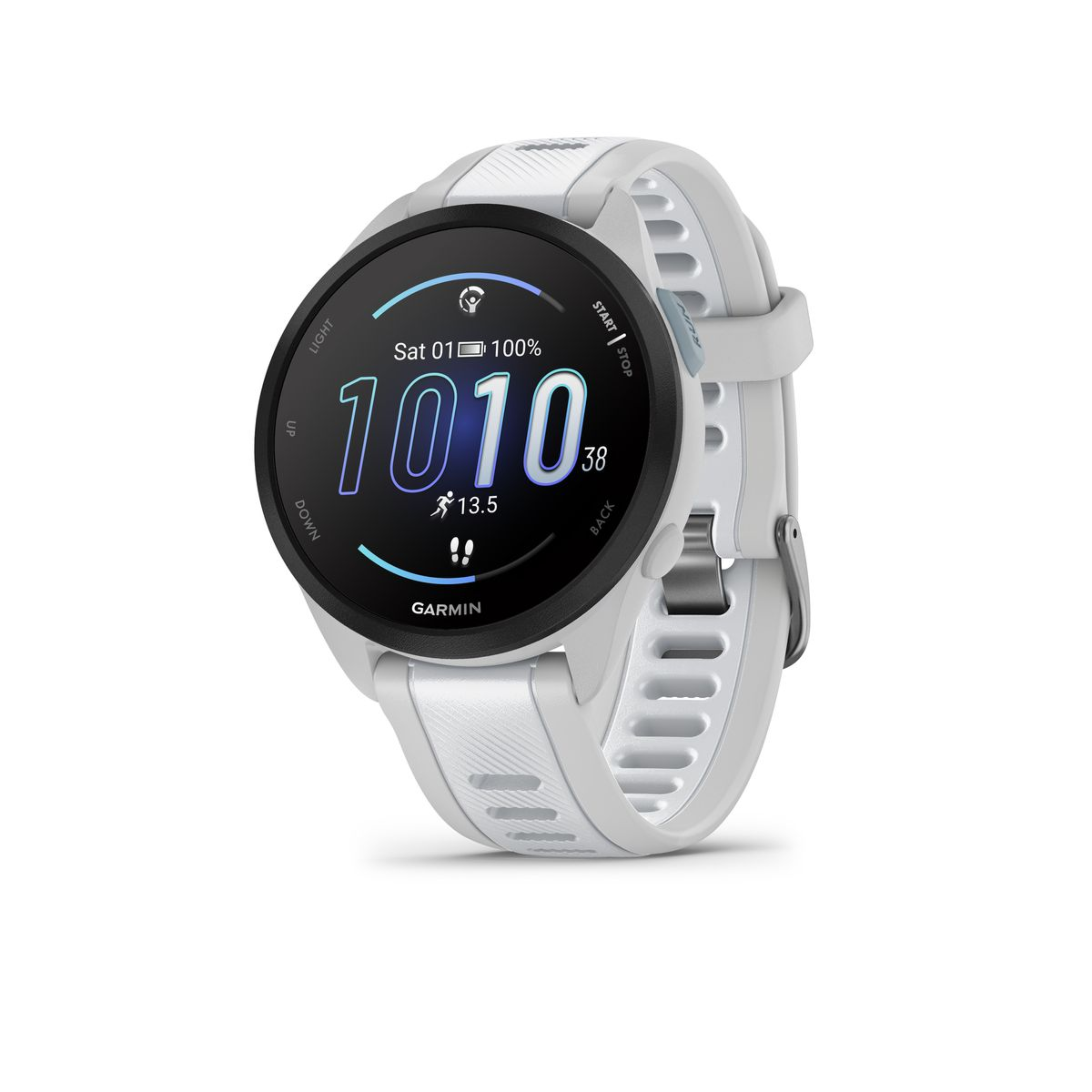 Garmin Forerunner 165 Music - Whitestone (DEMO, OPEN BOX, NO WARRANTY)