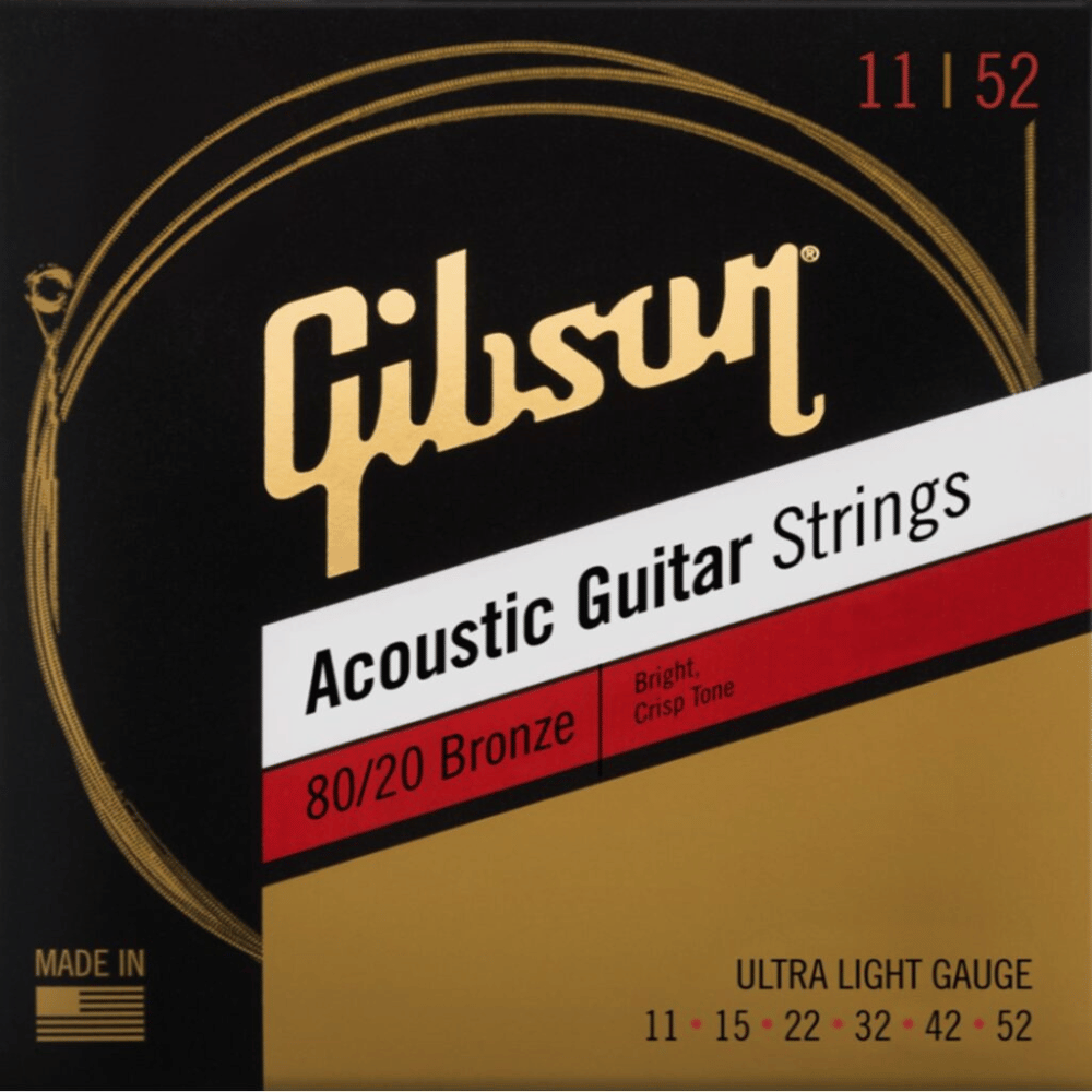 Gibson SAG-BRW11 80/20 Bronze Acoustic Guitar Strings (UL)