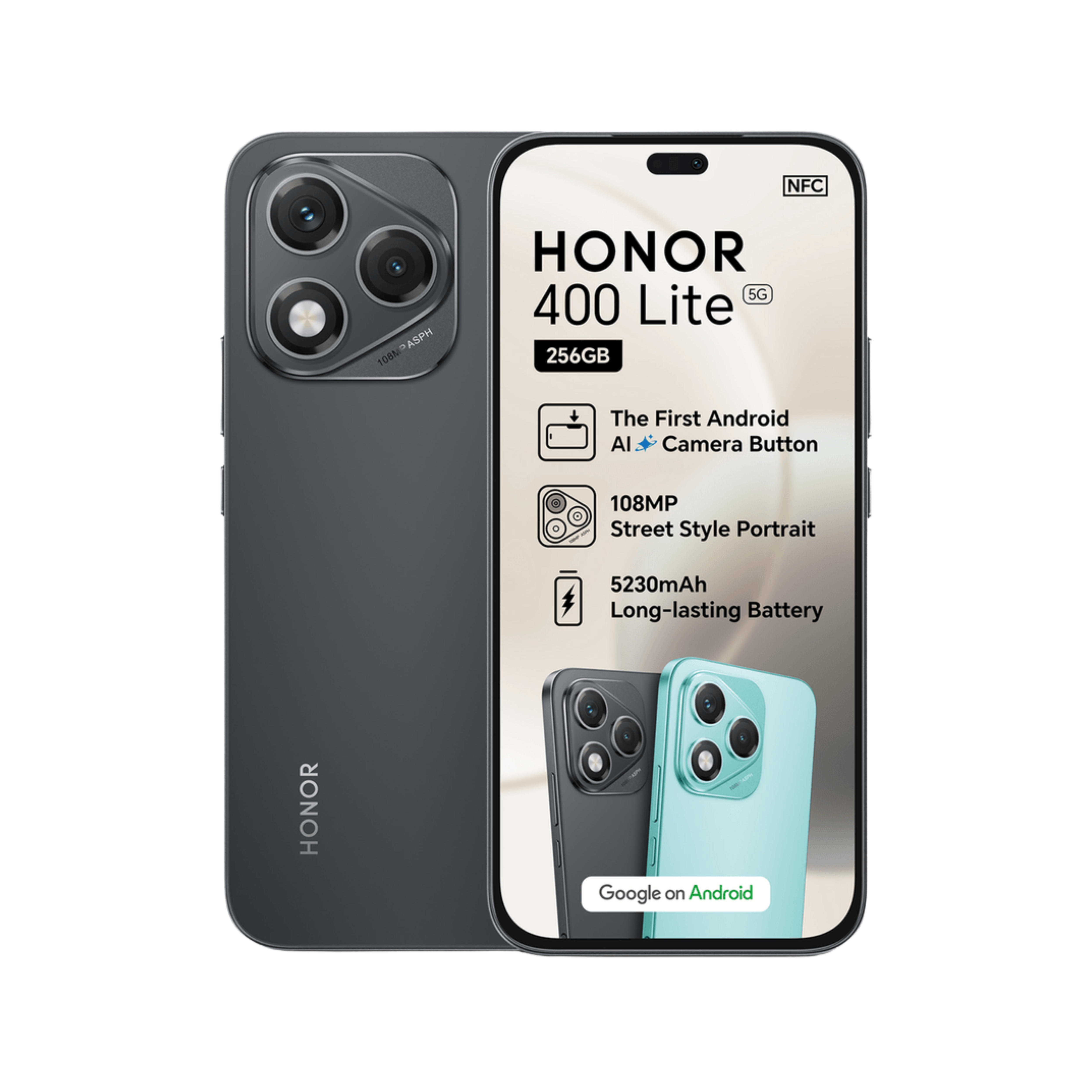 HONOR 400 Lite 5G 256GB Dual Sim - Velvet Black  (DEMO, OPEN BOX, NO WARRANTY)