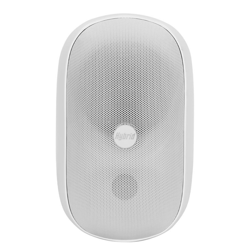 White speaker on a white background
