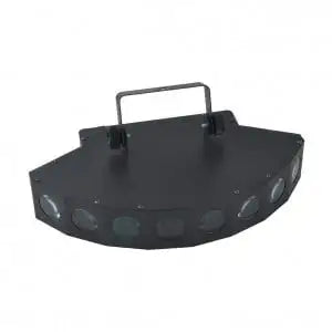 Black curved speaker or sound system on a white background