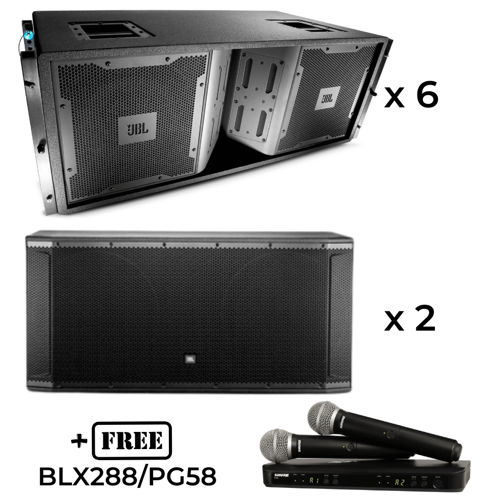 Secondhand JBL Vertec SRX Powered Line Array Combo