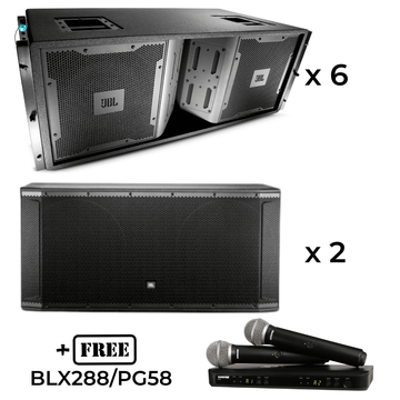 Secondhand JBL Vertec SRX Powered Line Array Combo