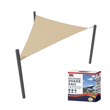 Kalahari Right Triangle Shade Sail 3.6m x 3.6m x 5m (DEMO, OPEN BOX, NO WARRANTY)
