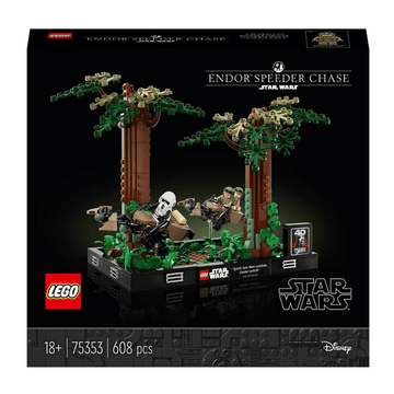 LEGO Star Wars Endor Speeder Chase Diorama 75353 Building Toy Set (DEMO, OPEN BOX, NO WARRANTY)