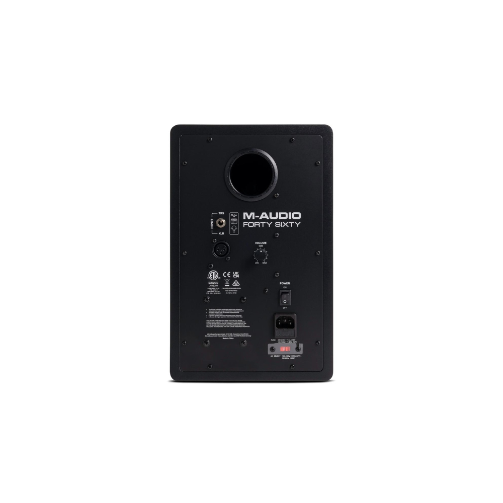 M-Audio studio monitor speaker on a white background