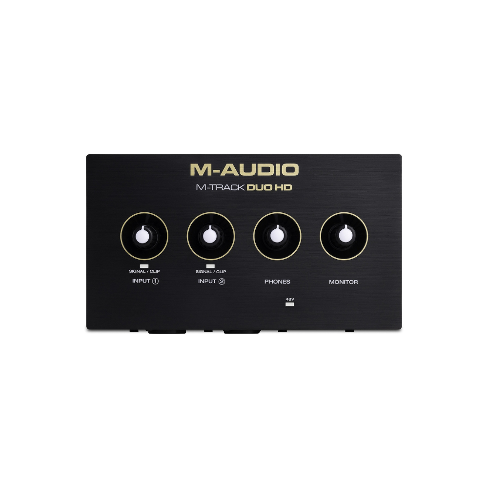 M-Audio M-Track Duo HD audio interface on a white background