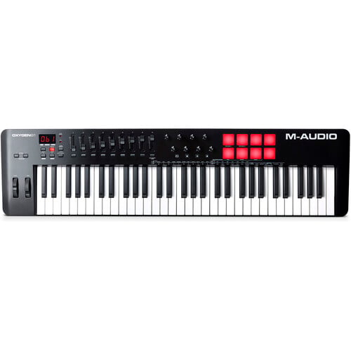 M-Audio keyboard on a white background