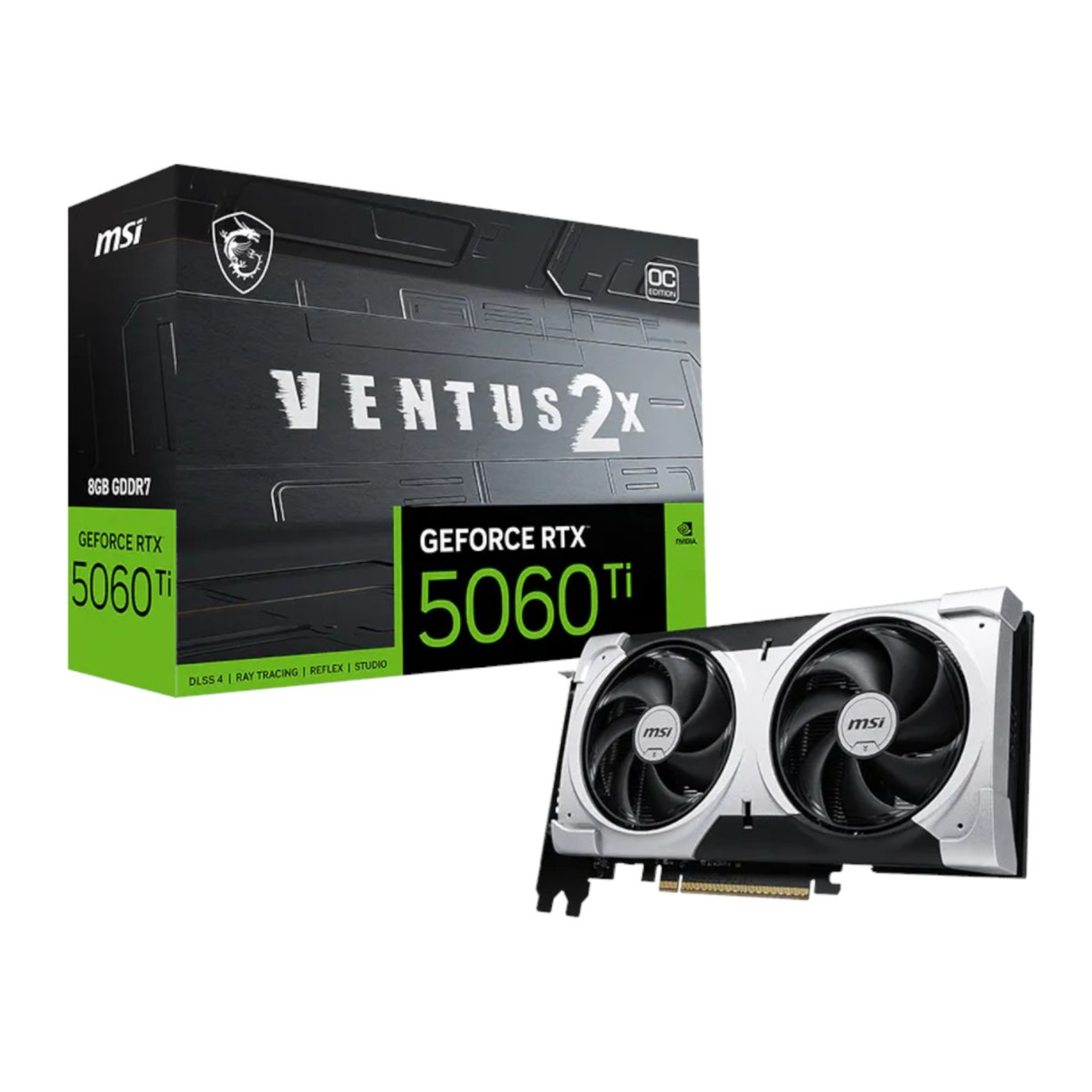MSI GeForce RTX 5060 Ti 8G VENTUS 2X OC PLUS - MSI (DEMO, OPEN BOX, NO WARRANTY)