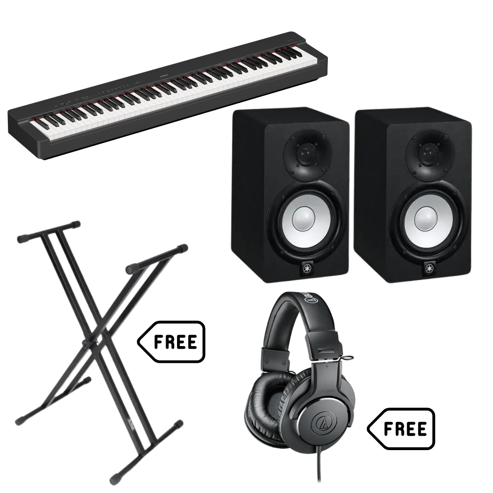 YAMAHA P225B PLAY AT HOME BUNDLE