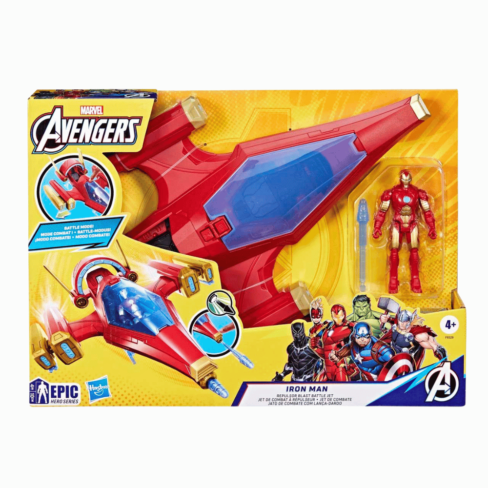 Marvel Avengers Iron Man Repulsor Blast Battle Jet (DEMO, OPEN BOX, NO WARRANTY)