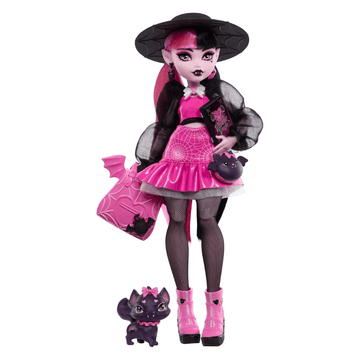 Monster High Draculaura Doll with Pet Bat-Cat Count Fabulous (DEMO, OPEN BOX, NO WARRANTY)
