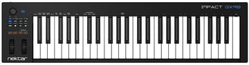 Keyboard controller with Nektar branding on a black background