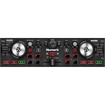 Numark DJ controller with Serato branding on a white background
