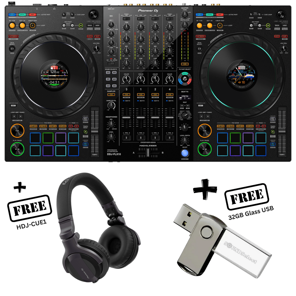 Pioneer DDJ-FLX10 (FREE PIONEER HDJ-CUE1 & 32GB USB)