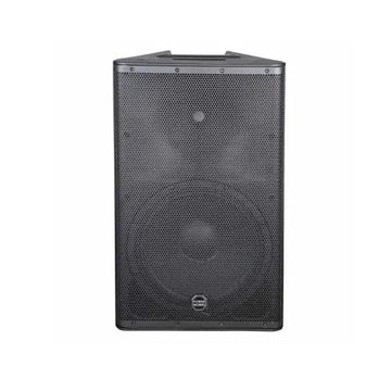 Black speaker on a white background
