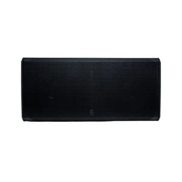 Black rectangular speaker on a white background