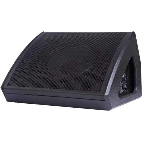 Black speaker on a white background