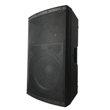 Black speaker on a white background