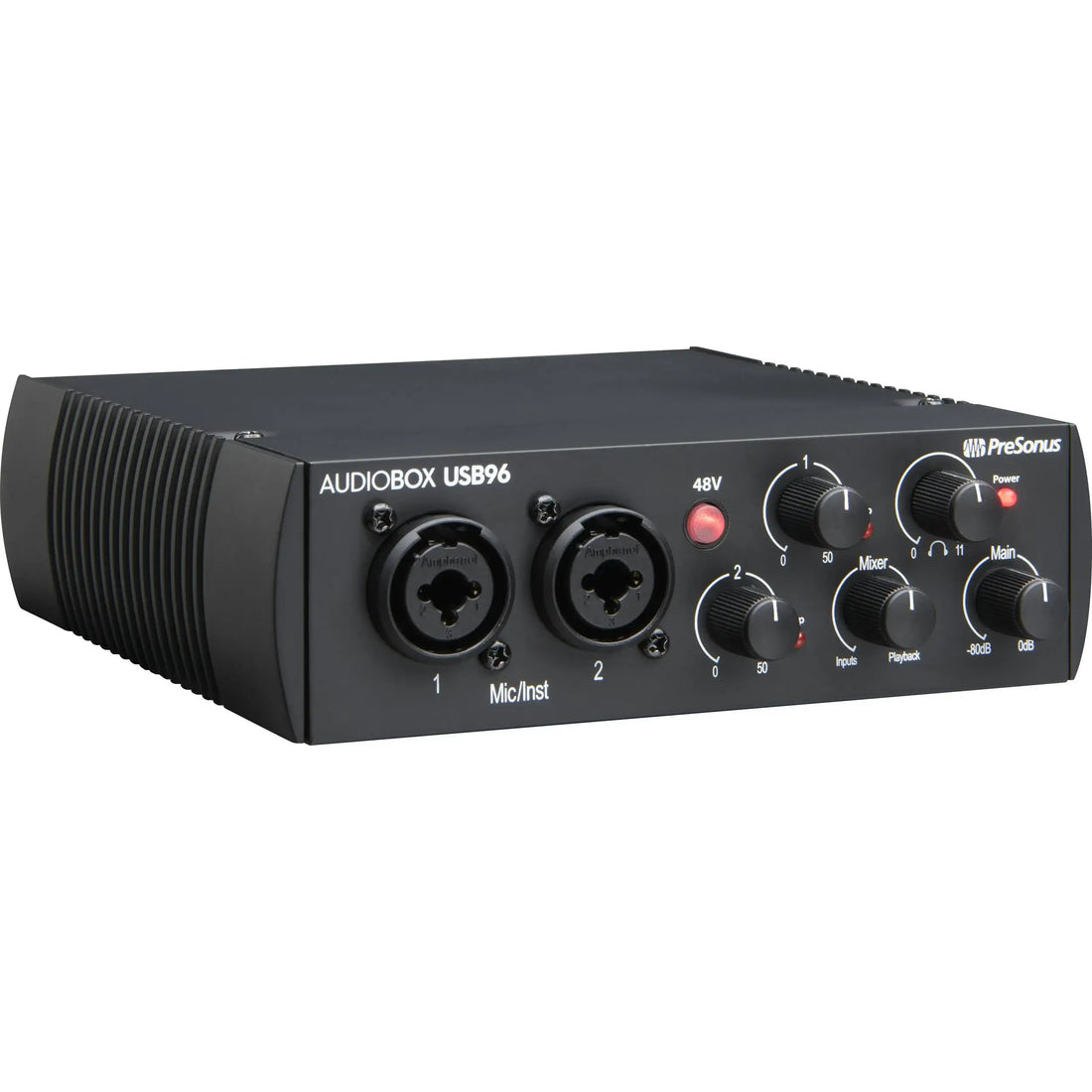 PreSonus AudioBox USB96 audio interface on a white background