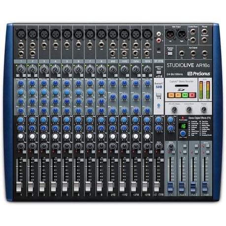 PreSonus StudioLive AR16C mixing console on a white background