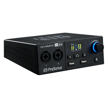 PreSonus Revelator io24 audio interface on a white background