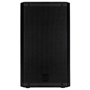Black speaker on a white background