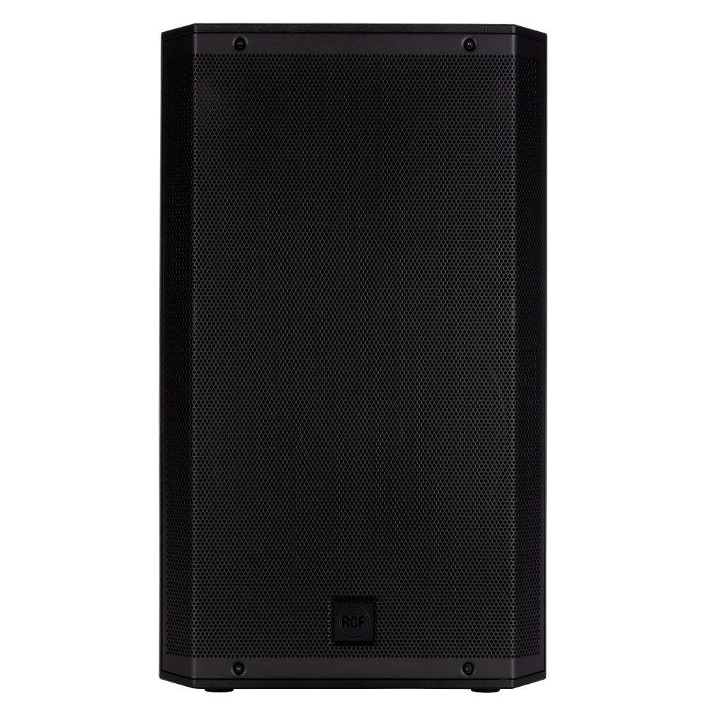 Black speaker on a white background