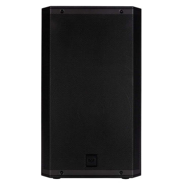 Black speaker on a white background