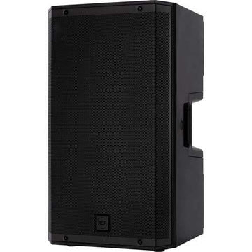 Black speaker on a white background