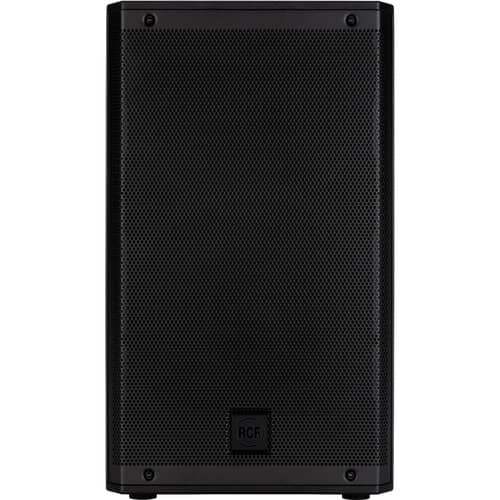 Black speaker on a white background