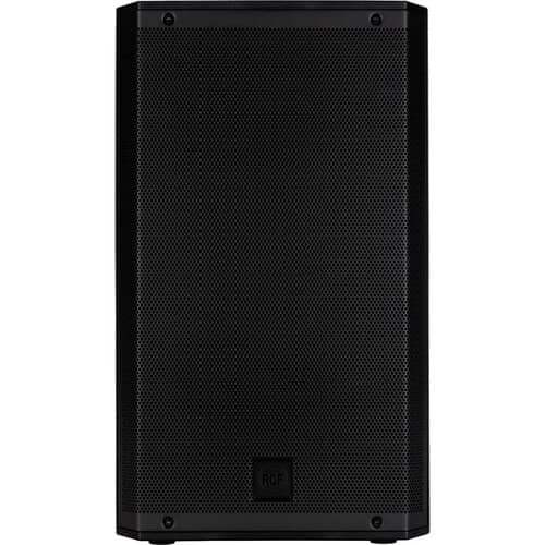 Black speaker on a white background